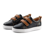 Black Sneaker Brown Strap