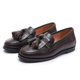 Bulky Loafer with Tassel - Brown